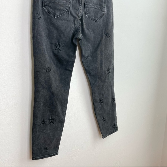 ANTHROPOLOGIE Driftwood Black Embroidered Stars Denim Jeans 28 - Picture 8 of 16